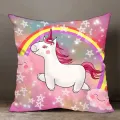Rainbow Unicorn Decorative Pillowcase Living Room Office Ornaments Home Pillowcase. 