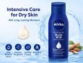NIVEA Body Milk Intensive Care 48h Moisture Nourishing Lotion with Almond Oil for Dry to Very Dry Skin Deep Hydration Smooth Soft Healthy Skin.