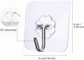 10pc Self Adhesive Wall Hooks Sticker For Hanging Seamless Transparent Wall Hook. 