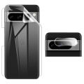 Google Pixel 8 Pro Back Clear Jelly Protector Soft Film Protection Hydrogel Film Back Protector + Back Rear Camera Protector 9H Gorilla Flexible Protector For Pixel 8 Pro. 