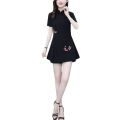 Women's Suit Chinese Style Clothes Two Piece Sets 2025 Summer New Crop Top And Shorts Retro Cheongsam Outfits Matching For Women.