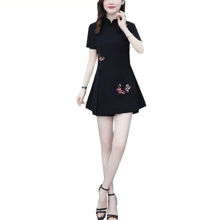Women's%20Suit%20Chinese%20Style%20Clothes%20Two%20Piece%20Sets%202025%20Summer%20New%20Crop%20Top%20And%20Shorts%20Retro%20Cheongsam%20Outfits%20Matching%20For%20Women%20-%20Image%207