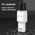 CAT6A Tool free RJ45 connector Modular Plug No crimp tool Reusable Termination Plugs For Ethernet Cable.