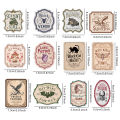 12pcs Irregular Halloween Potion Wine Bottle Labels,Apothecary Stickers For Spooky Party,Ideal For Haunted House Bar Decor .