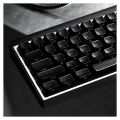 132 Keys Starry Black Crystal Jelly PBT Keycap Double Shot PC Keycaps for Gaming Mechanical Keyboard. 