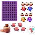 88 Hole Silicone Chocolate Mold DIY Valentine's Day Party Baking Mold Chocolate Maker Ice Jelly Candy Nougat Mould Circle Shape. 