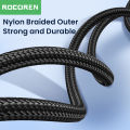 Rocoren RCA Cable 3.5mm to 2RCA Splitter 3.5 Jack to 2 RCA Male Audio Wire for Amplifiers HiFi Stereo Home Theater Speaker Cord. 