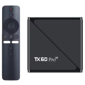 TX 60 Pro 14K ULTRA HD Android Smart TV Box Android Version 17 Voice Remote, Bluetooth, Free Dish Channel Life time free. 