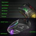 Bengoo KM-1 Rechargeable Wireless RGB Gaming Mouse 3200 DPI Honeycomb Shell 6 Programmed Buttons 3 Adjustable DPI USB Receiver for Laptop PC Mac. 