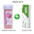 AMEGO 2 in 1 Combo Pack - Professional 100gm Wax Refill with Wax paper - Wax Refill for Depilatory Wax Heater Machine  for Effortless, Hygienic Hair Removal at Home. 