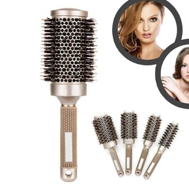 Rooling Comb 4 Sizes Professional Salon Styling Tools Round Hair Comb Nylon Hair ...
