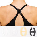 12 pcs H-shape Bra Strap Clips,Women Bra Strap Conceal Holder, Anti-Slip Buckles Cleavage Control Clips for Bra. 