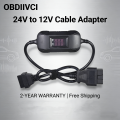 24V To 12V Converter  OBD Car /Truck Adapter For Heavy Duty Truck Multifunctional OBD Scanner Adapter. 