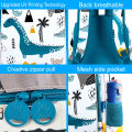 3Pcs Dinosaur Backpack for Boys, 16 Inch Kids School Preschool Bookbags, Cool Toddler Kindergarten Backpacks with Lunch Box. 