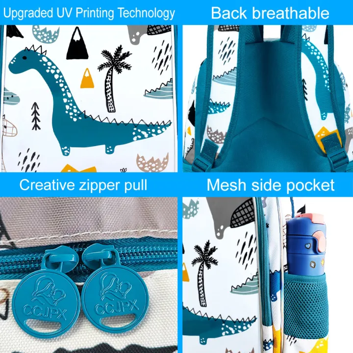3Pcs%20Dinosaur%20Backpack%20for%20Boys,%2016%20Inch%20Kids%20School%20Preschool%20Bookbags,%20Cool%20Toddler%20Kindergarten%20Backpacks%20with%20Lunch%20Box%20-%20Image%203