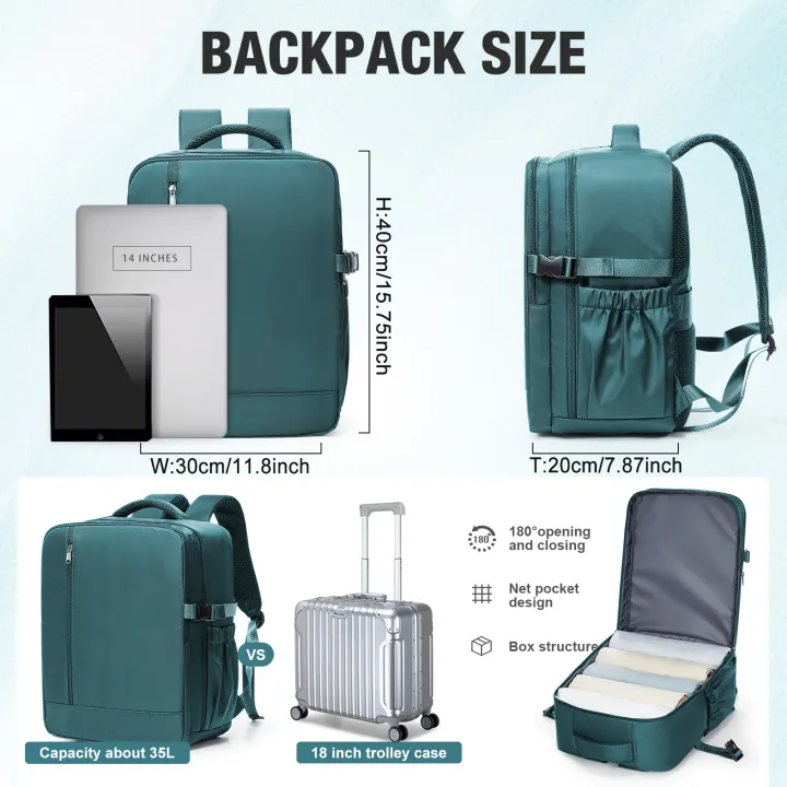 Airplane%20Wizzair%20Ryanair%2040x30x20%20Travel%20Backpack%20Cabin%20Bag%20Hand%20Luggage%20Laptop%20Backpack%20Business%20Executive%20Backpack,Travel%20Bags%20-%20Image%202