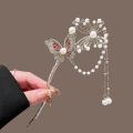 Exquisite Niche New Chinese Style Butterfly Tassel Hairpin Ancient Style Daily Hairpin High-End Hairpin for Women. 