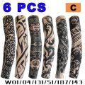 6 Pcs Tattoo Sleeves Sun Protection Men Women Summer Seamless Arm Cover Cool Outdoor Cycling Breathable Cycling Tattoo Sleeves. 