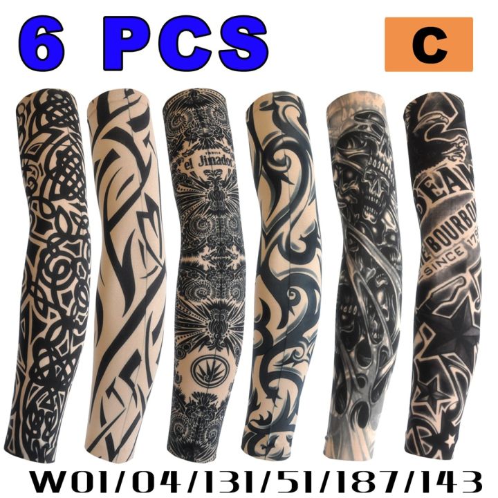 6%20Pcs%20Tattoo%20Sleeves%20Sun%20Protection%20Men%20Women%20Summer%20Seamless%20Arm%20Cover%20Cool%20Outdoor%20Cycling%20Breathable%20Cycling%20Tattoo%20Sleeves%20-%20Image%207