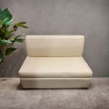 Two Seater Artificial Leather Home and Office Armless Sofa/ Living Room Double Seater Sofa. 