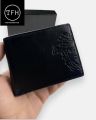 VERSACE BLACK LEATHER SIGNATURE WALLET. 