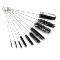10Pcs/Set Multifunctional Portable Stainless Steel Household Bottle Brushes Cleaner Glass Washing Tube Cleaning Brush Set.