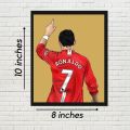 Cristiano Ronaldo Wall Frame - Manchester United Enthusiast Design. 