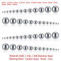 304 Stainless Steel Precision Chrome Steel Bearing Ball Assortment Kit 304 Stainless Steel Solid Ball Dia 1-10mm. 