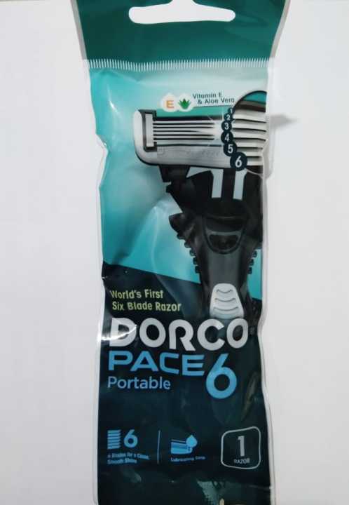 DORCO PACE 6 Blades Razor For Men Premium Quality 1pc