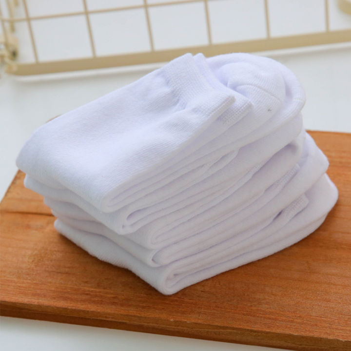 5-Pack%20Kids%20Socks%20Cotton%20Blend,Crew%20Socks%20for%20Boys%20and%20Girls,%20Comfy%20Breathable,%20Solid%20Color,%20School%20White%20Children%20Socks%20-%20Image%203
