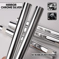 Chrome Mirror Silver Vinyl Wrap Adhesive Film Roll Air Release Air Bubble Free Decal Sheet for Car Motorcycle Body Decoration. 