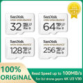 SanDisk V30 High endurance Micro SD Memory Card C10 U3 4K 32G 64G 128G 256G 100MB/s TF Card for Security Camera Dash Cam Phone. 