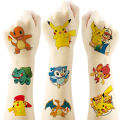 Pokemon Tattoos for Kids Pikachu Styles Temporary Tattoos Stickers Boys Girls Glow Party Supplies Gifts for Children. 