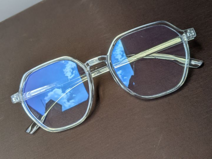 Transparent Diamond Glasses for unisex