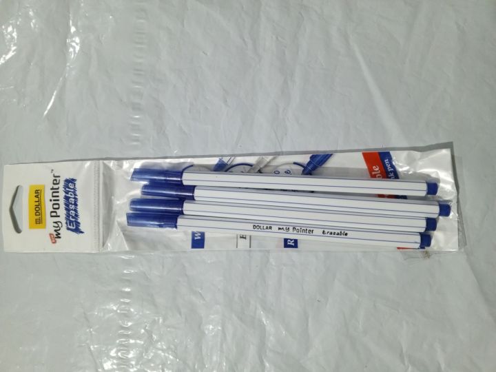 Pack of 8 erasable pointer dollar pointer remover sa erase hota hai