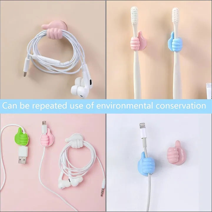 10%20PCS%20Creative%20Silicone%20Thumb%20Wall%20Hook%20-%20Multifunction%20Adhesive%20Cable%20Clip%20%EF%BC%8Cself%20Adhesive%20Thumb%20Hook%20Cable%20Organizer%20Clips%20Key%20Hanger%20-%20Image%204
