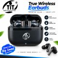 TIT-09 Wireless Bluetooth Earbuds | Touch Control, Deep Bass, ENC Noise Reduction, Gaming Mode, Charging Case & Type-C Charging. 