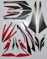 Bajaj Pulsar Ns200 Black And Red Full Sticker Kit. 