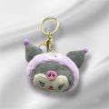 Ys228 cute soft plush head keychain hanging bag lovely chic design ready to ship. 