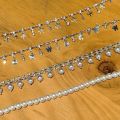 New Luxury Rhinestone Butterfly Bow Girl Shoe Charms Fashion Sneakers Pearl Heel Shoes Chain Shoes Decoration Accessorie 1Pcs.
