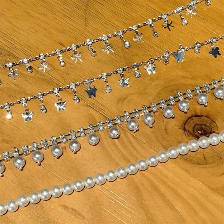 New%20Luxury%20Rhinestone%20Butterfly%20Bow%20Girl%20Shoe%20Charms%20Fashion%20Sneakers%20Pearl%20Heel%20Shoes%20Chain%20Shoes%20Decoration%20Accessorie%201Pcs%20-%20Image%202