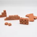 50pcs Mini Red Brick 1:16 Acacia Grove DIY Fake Bricks Model for Fairy Garden Building & Party Toys.