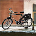 1PC DIY Metal Retro Bicycle Model Kit - Handcrafted Alloy Assembly for Desktop Display, Adults & Teens Hobbyists Collectible Mec. 
