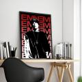 The Famous American Rapper Eminem Classic Anime Poster Fancy Wall Sticker for Living Room Bar Decoration Decor Art Wall Stickers. 