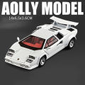 Scale 1:32 Countach LP500S LP770 Model Car Toy Alloy Diecast Doors Opened Pull Back Vehicles Models Table Top Decoration. 