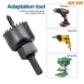 đ ī¸ 16PCS Hole Saw Kit Set â Carbon Steel Round Cutter (19â127mm) Professional Hole Cutter Set | Wood, Metal, Plastic & Drywall Drilling Tool.
