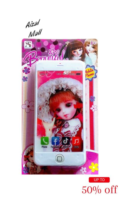 Barbie Mobile Phone Toy (Musical Electronic Mobile Phone)with 3D Screen and Music for Kids fun