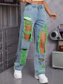 Y2K American Retro Jeans 2026 Light Washed Ripped Denim Pants High Waist Baggy Straight Leg Autumn Trend. 