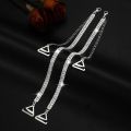 Non-Slip Rhinestone Bra Straps Off-the-shoulder Adjustable Bra Shoulder Belts Removable Decorative Underwear Shoulder Strap.