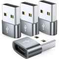 4/5Pack USBC Female to USB Male Adapter Type C to USB A Charger Cable Converter,Compatible with iPhone iPad Pixel.